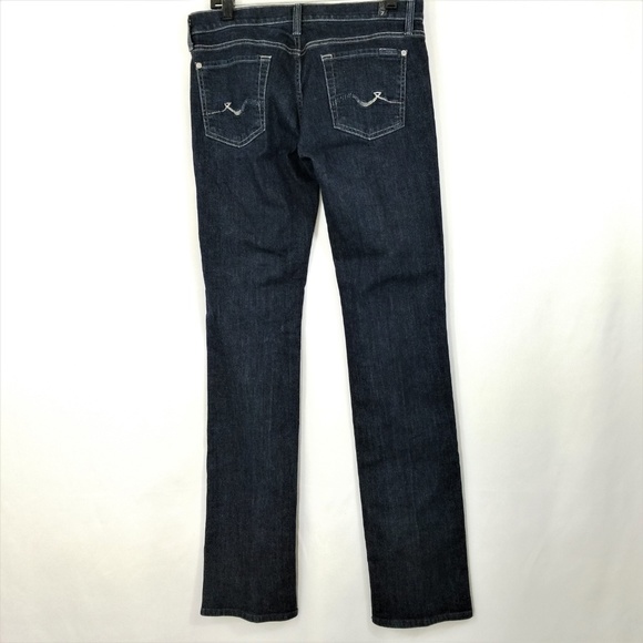 7 For All ManKind Jeans Straight Leg Dark 7FAMK 30 - Picture 4 of 8